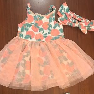 3 Piece: 3-6 Mo Catherine Malandrino peach dress
